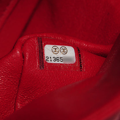 Chanel Lambskin Quilted Jumbo Double Flap Red 9 of 10
