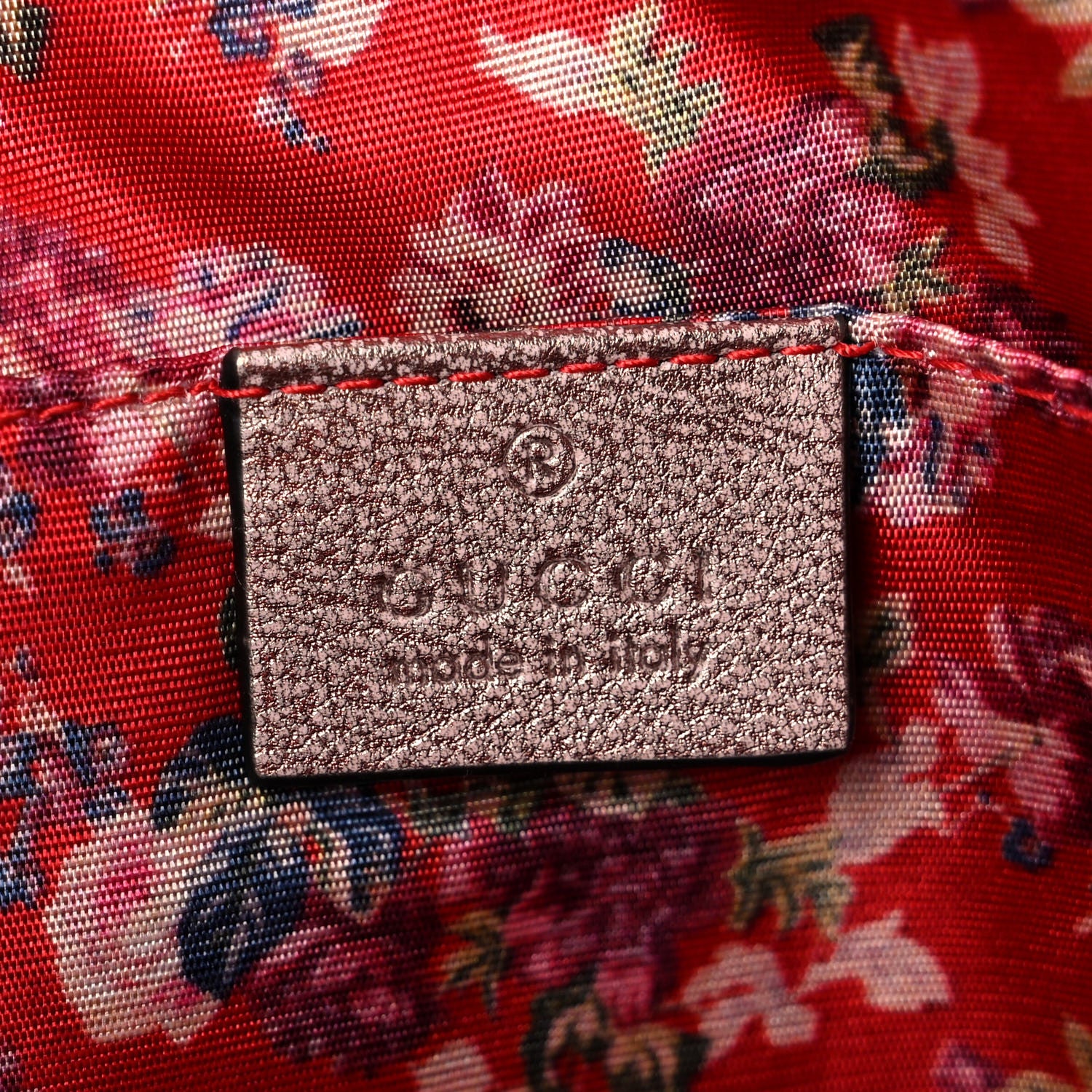 Gucci Laminated Nappa Trapuntata Small Zumi Shoulder Bag Rosa Lago Rame 6 of 9