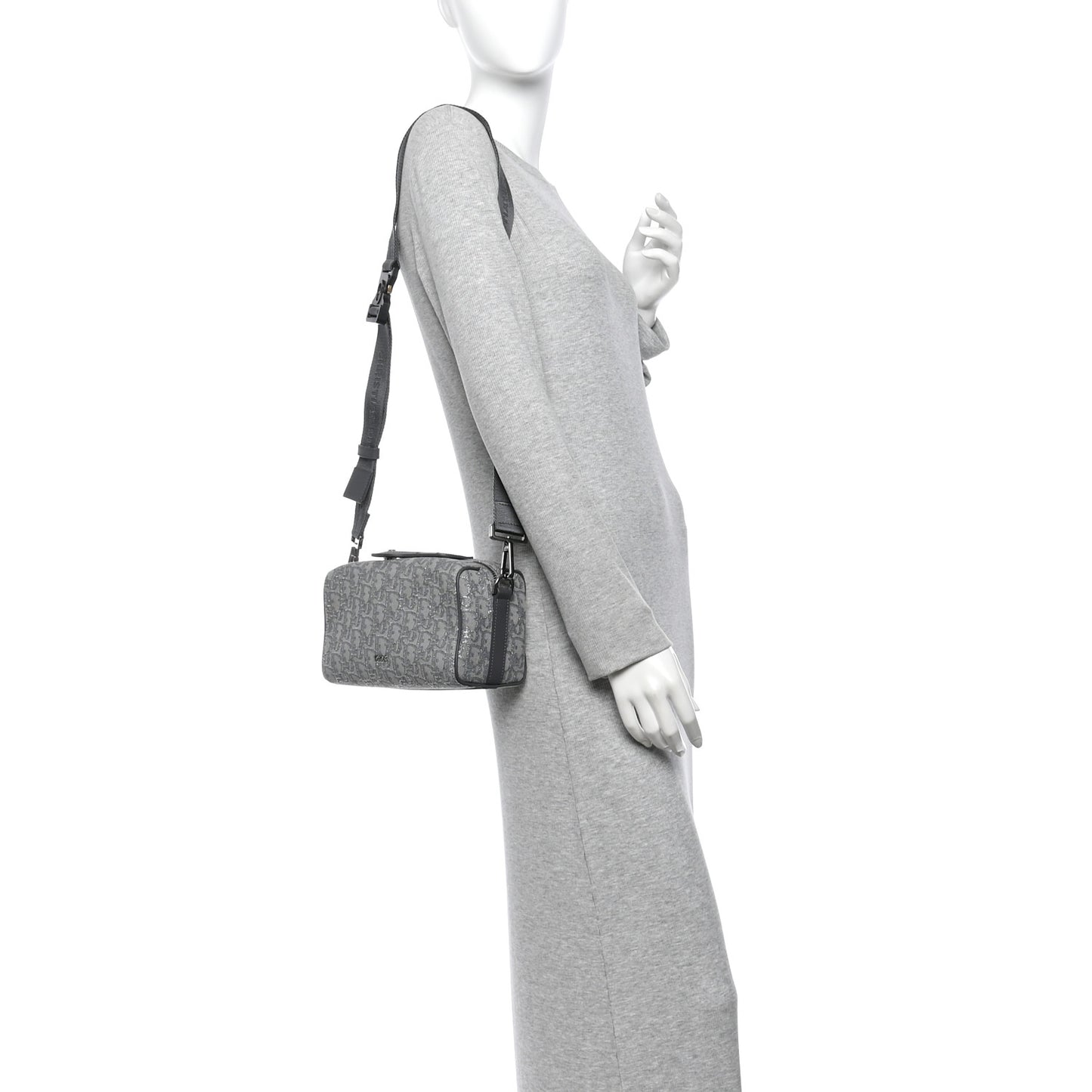 Oblique Jacquard Lingot 22 Bag Silver