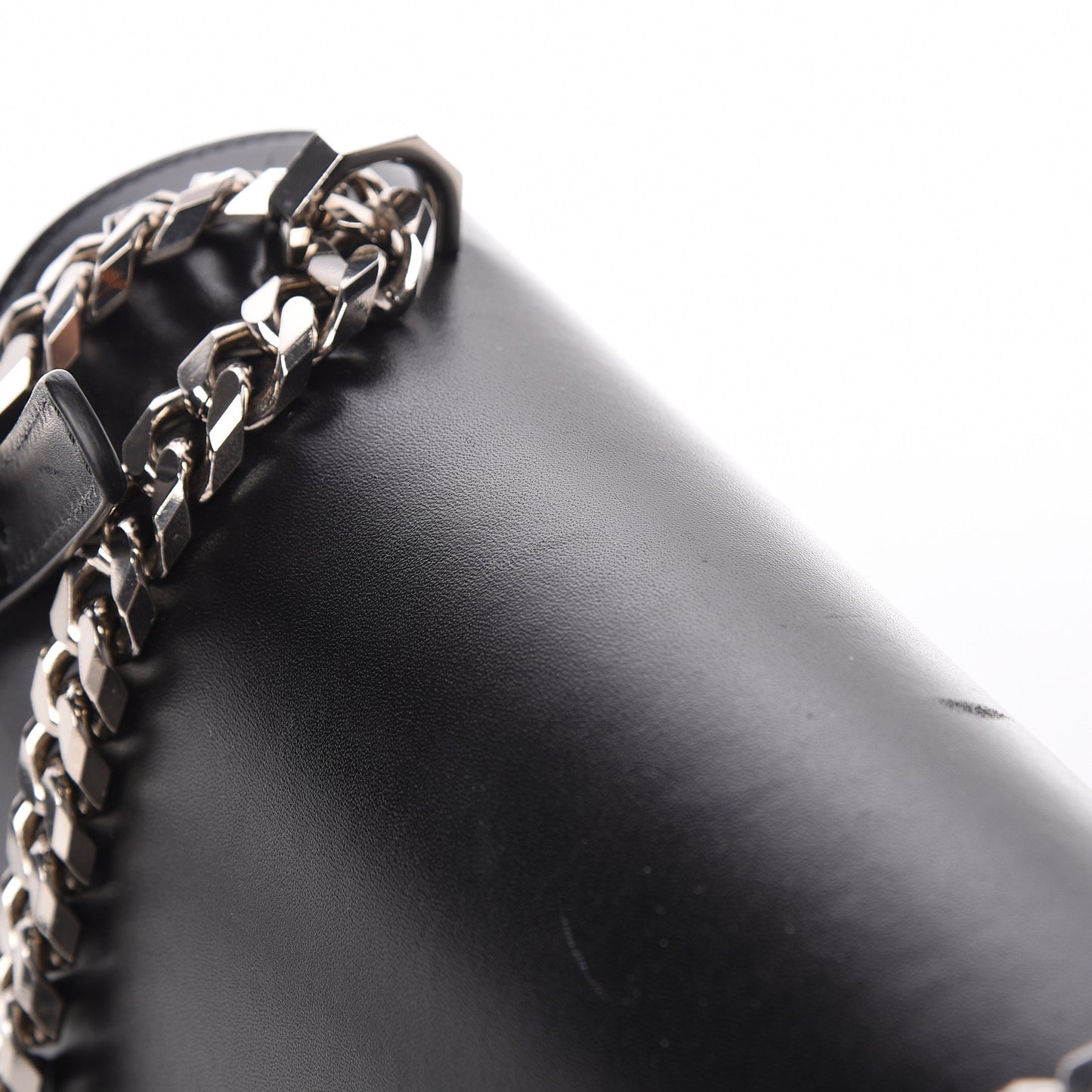 Calfskin Knuckle Shoulder Bag Black