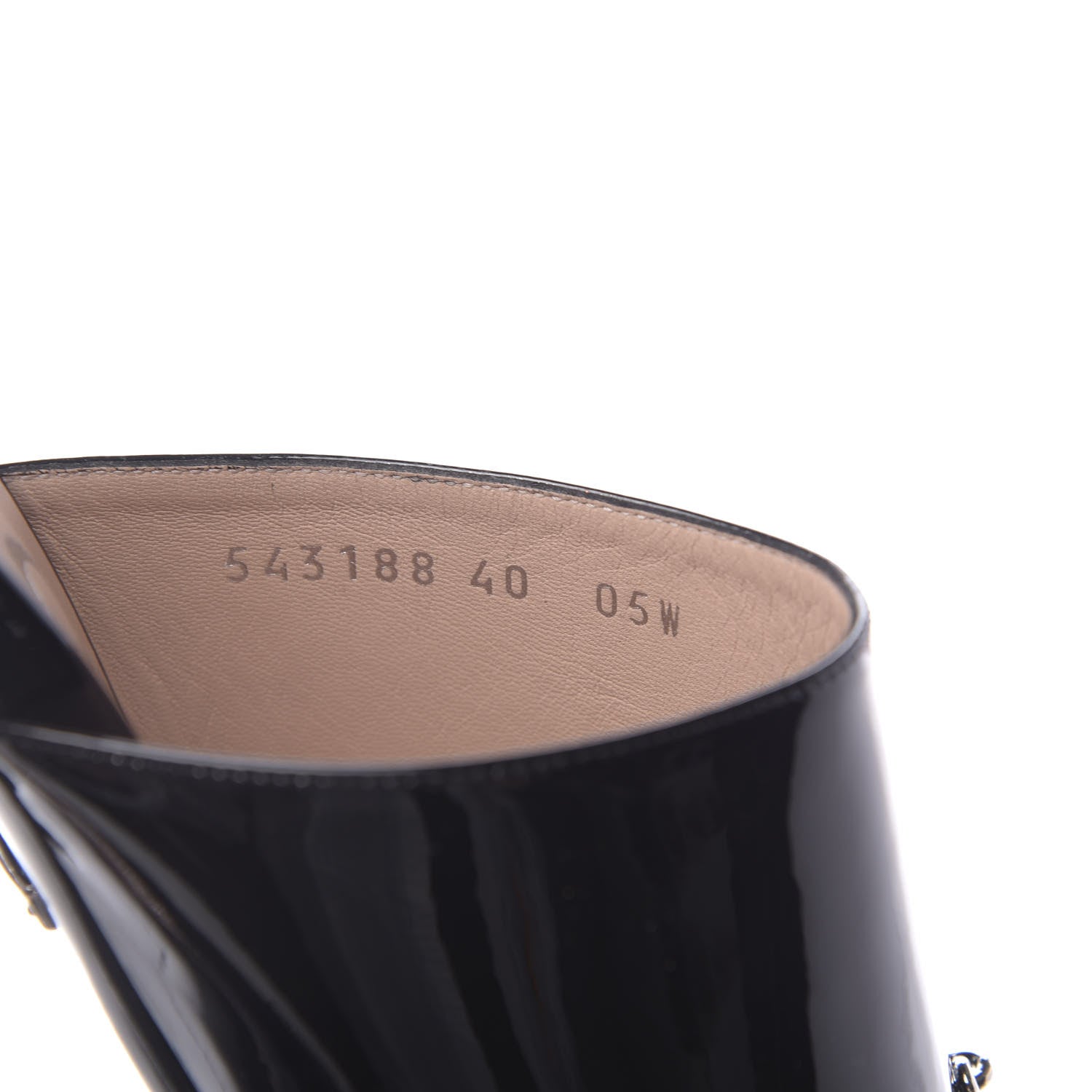 Gucci Patent Lexi Horsebit Mid-Heel Slide Sandals 40 Black 8 of 9