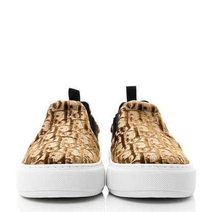 Christian Dior Velvet Oblique Womens Solar Slip On Sneakers 36.5 Bronze 2 of 9