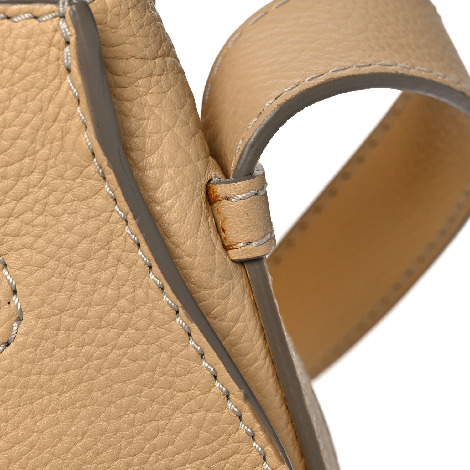 Chloe Grained Calfskin Medium Marcie Saddle Bag Cork Beige 13 of 14
