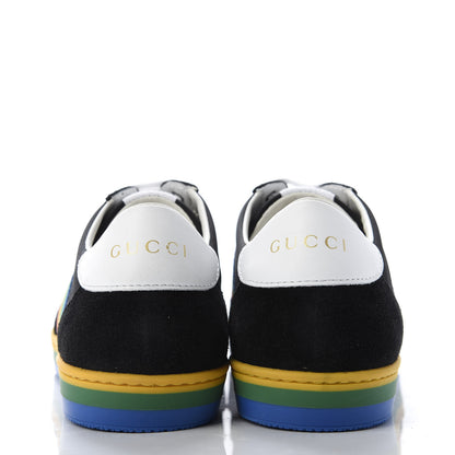 Gucci Suede Rainbow Womens G74 Sneakers 35 Black 6 of 10