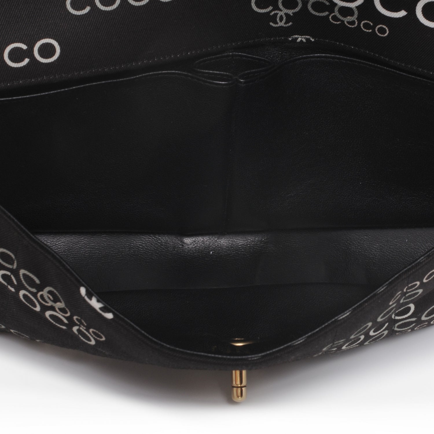 Chanel Canvas Chocolate Bar Quilted Coco East West Flap Black 6 of 8