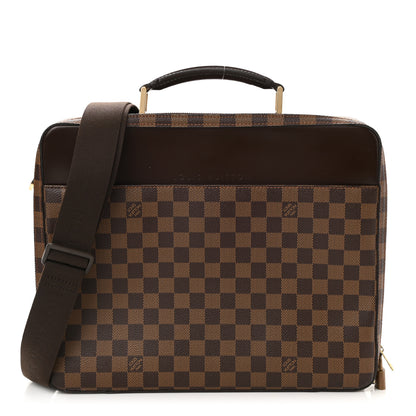 Louis Vuitton Damier Ebene Porte Ordinateur Sabana Computer Case 1 of 9