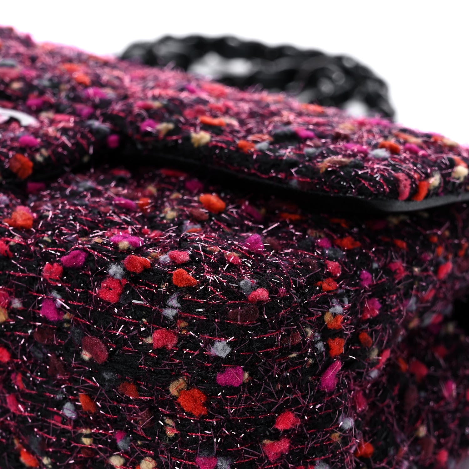 Chanel Tweed Quilted Mini Rectangular Flap Pink Multicolor 8 of 11