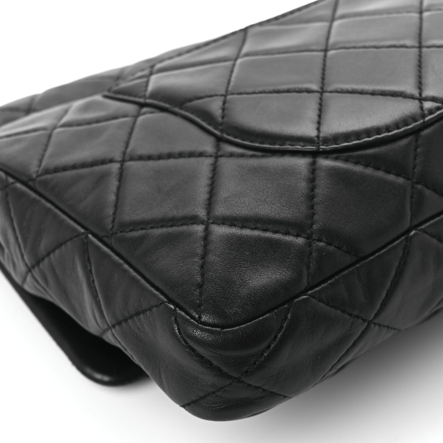 Lambskin Quilted Jumbo Roll 2.55 Reissue Clutch Black