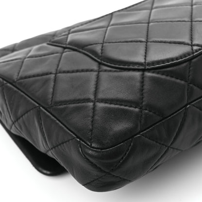 Chanel Lambskin Quilted Jumbo Roll 2.55 Reissue Clutch Black 9 of 10