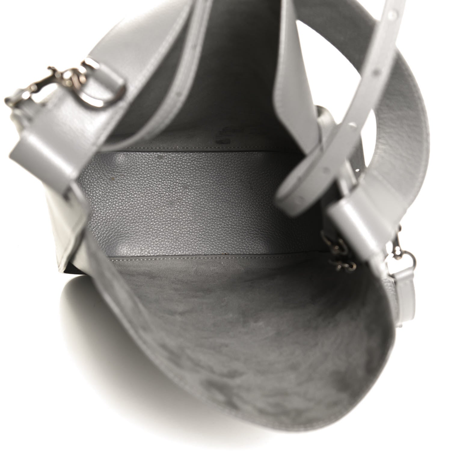 Balenciaga Calfskin Logo Embossed Small Tool 2.0 North-South Tote Balenciaga Grey 5 of 12