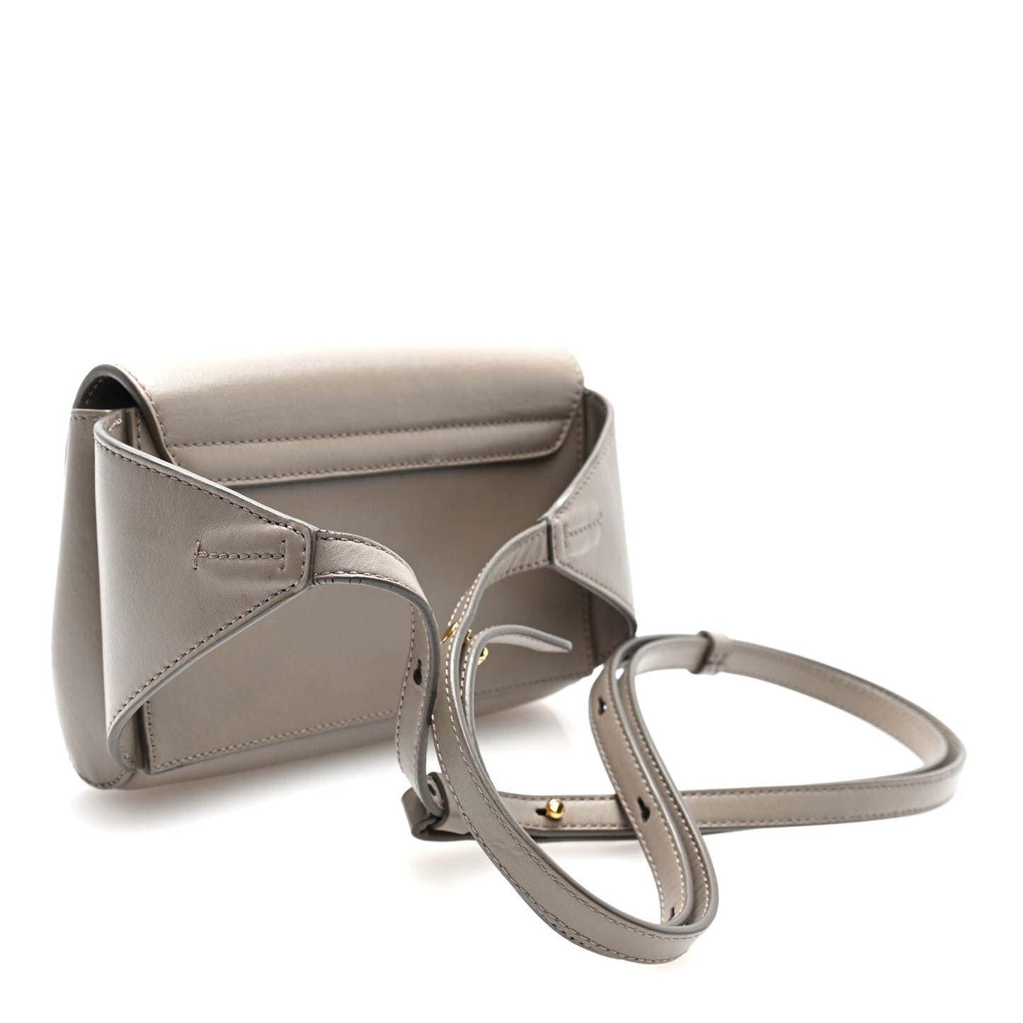 Calfskin Suede C Belt Bag Motty Grey