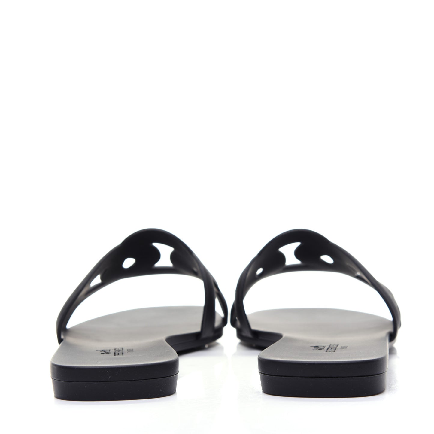 Rubber Aloha Sandals 37 Black