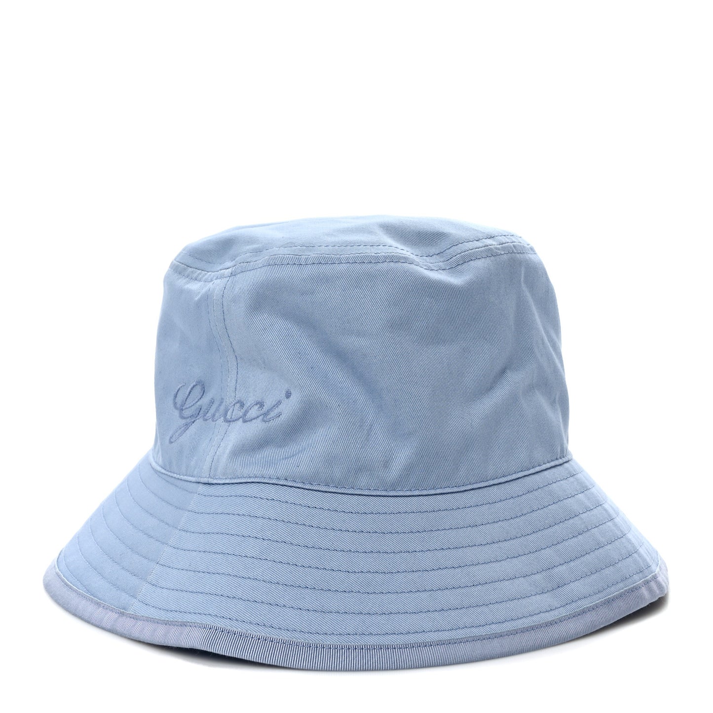 Cotton Logo Cabris Bucket Hat L Porcelain Light Blue