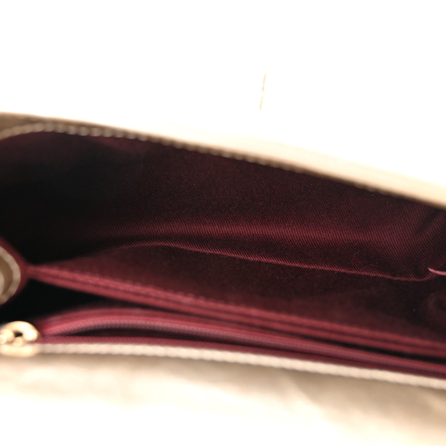 Metallic Aged Calfskin Quilted Mini Coco Handle Flap Gold