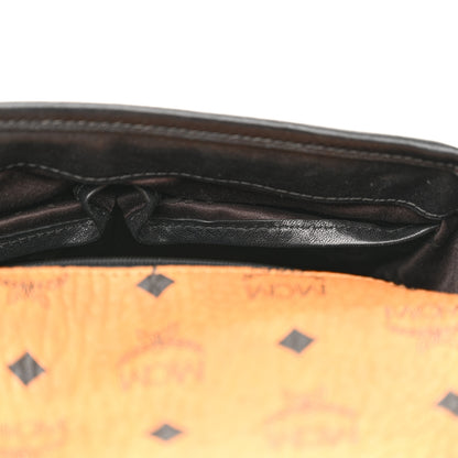 MCM Visetos Small Crossbody Flap Messenger Cognac 10 of 13
