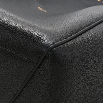 Celine Soft Grained Calfskin Sangle Bucket Bag Black 9 of 12