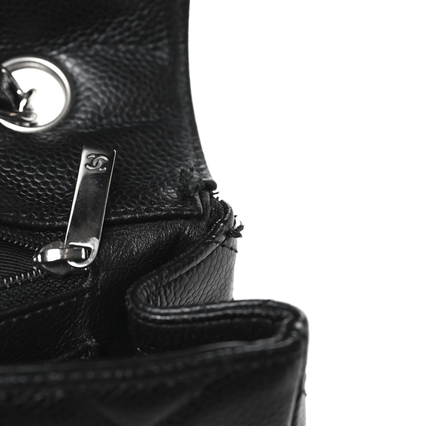 Caviar Quilted Jumbo Single Flap Black