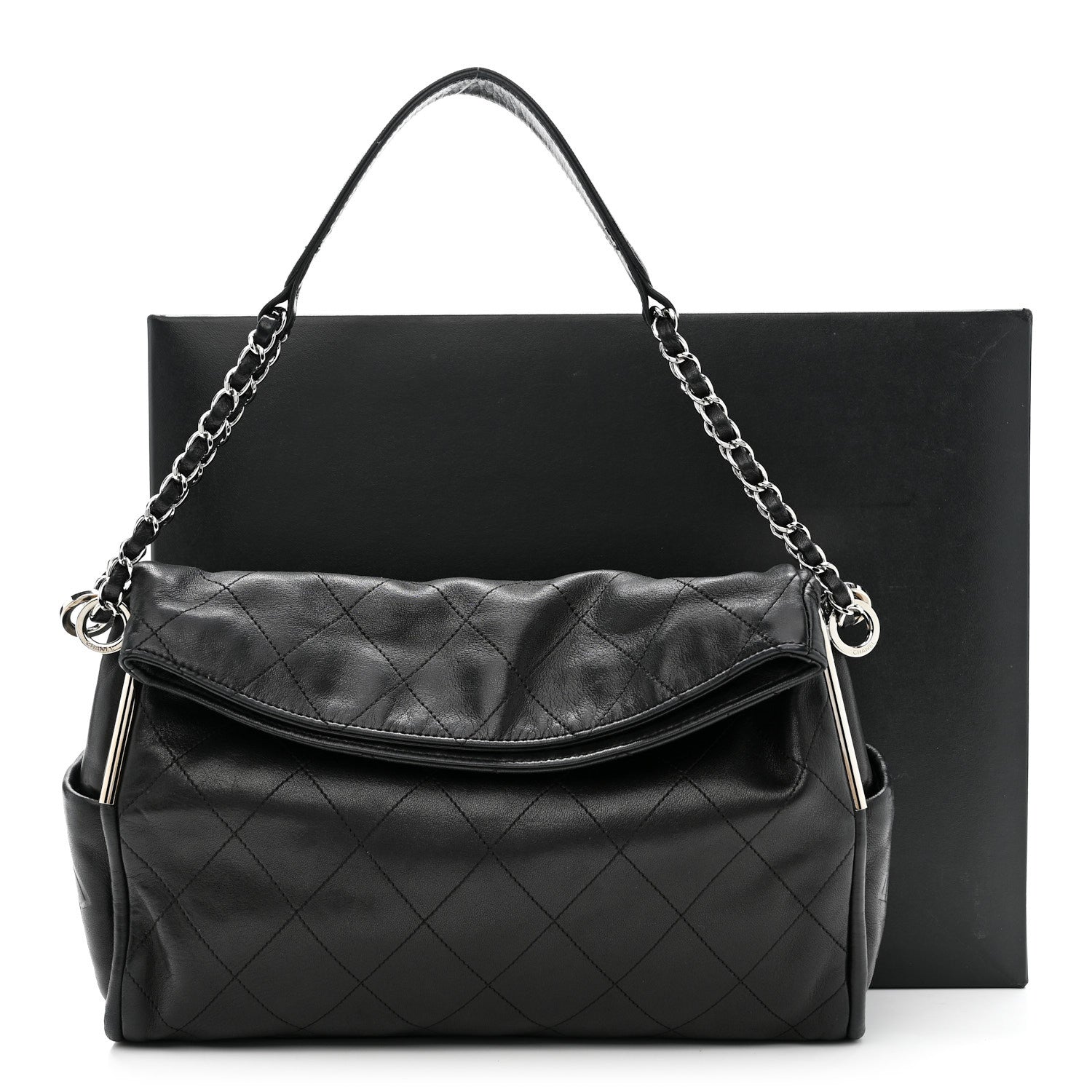Chanel Lambskin Stitched Medium Ultimate Soft Tote Black 12 of 12