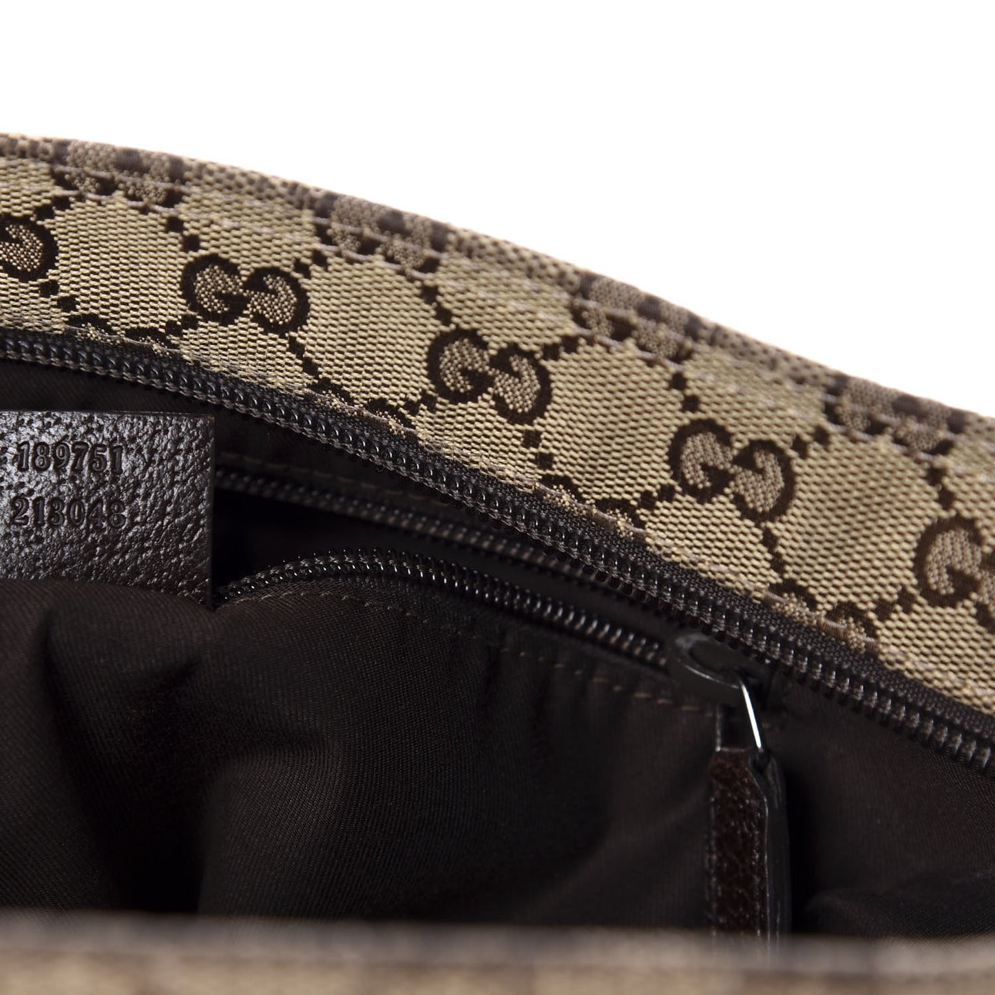 Monogram Web Medium Flat Messenger Bag Brown
