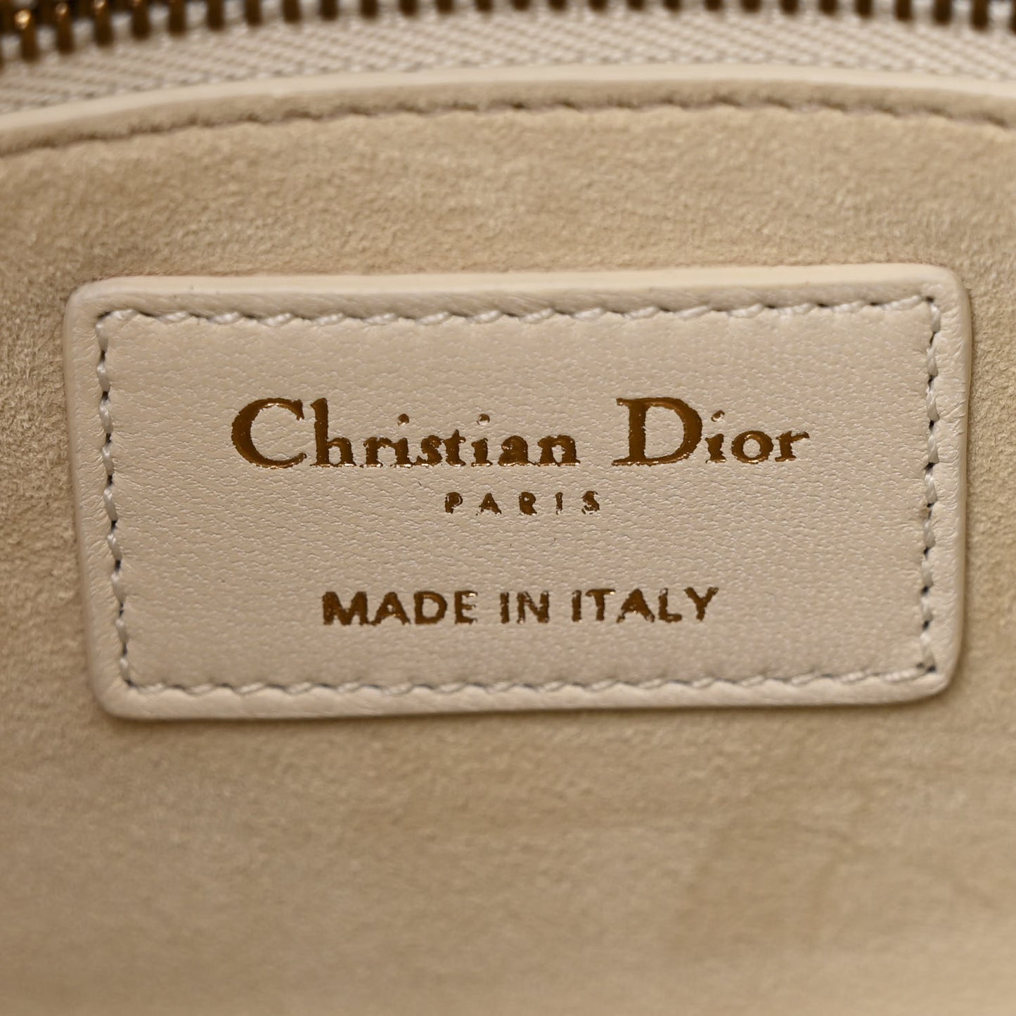 Embroidered Medium Lady Dior White Multicolor