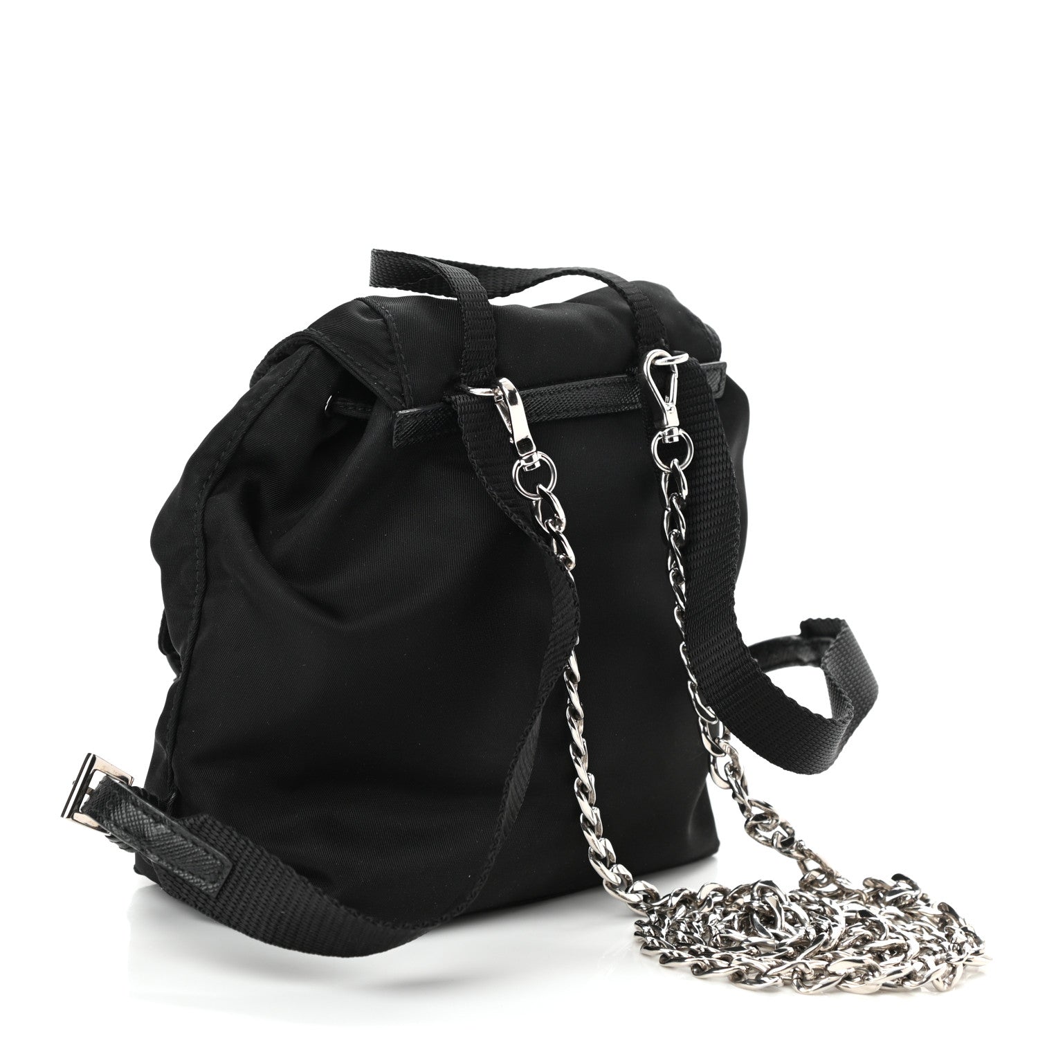 Prada Nylon Vela Mini Crossbody Backpack Black 3 of 8