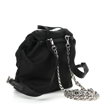 Prada Nylon Vela Mini Crossbody Backpack Black 3 of 8