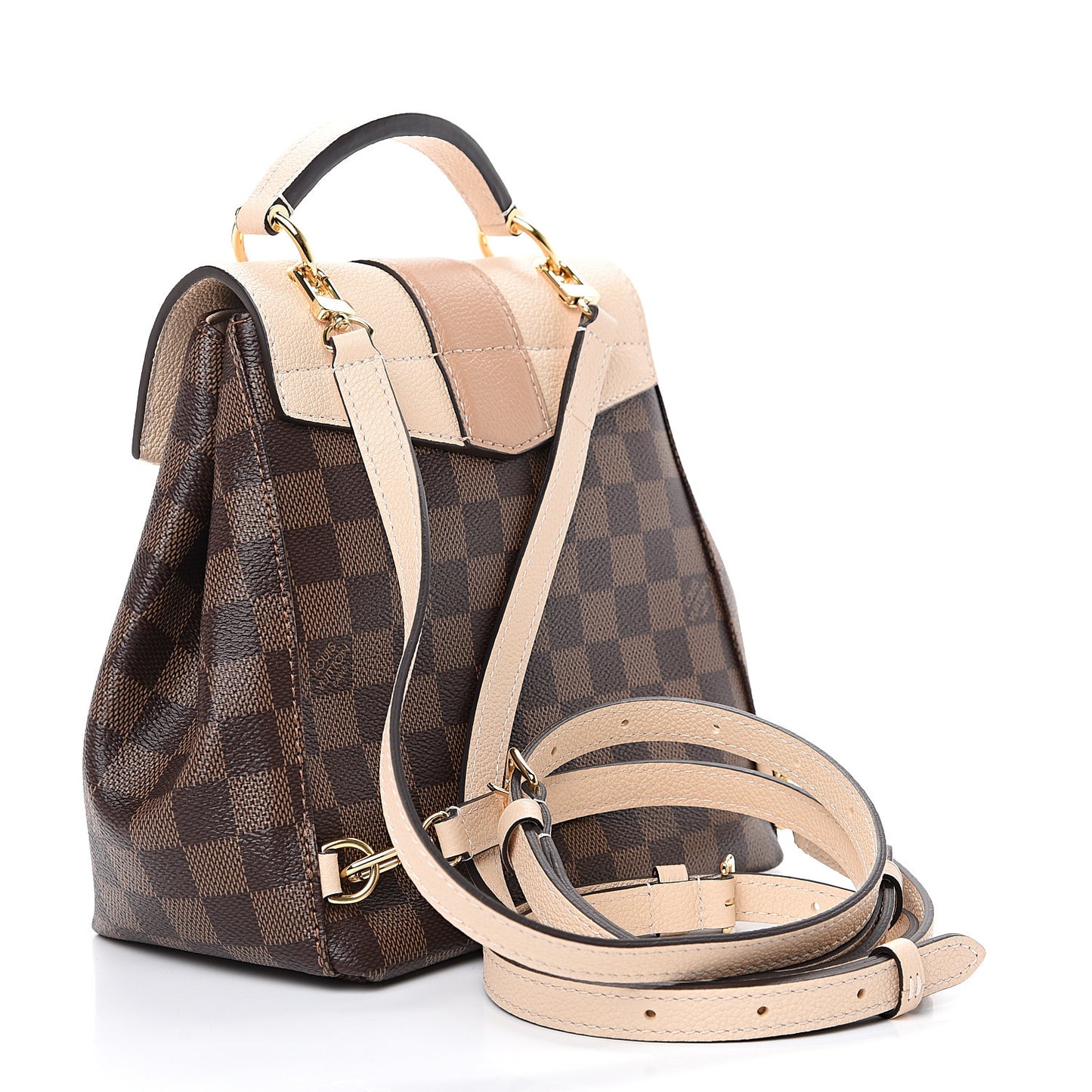 Damier Ebene Clapton Backpack Creme