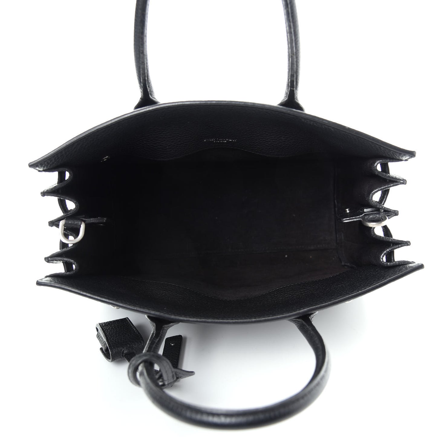 Grained Calfskin Baby Sac De Jour Souple Black