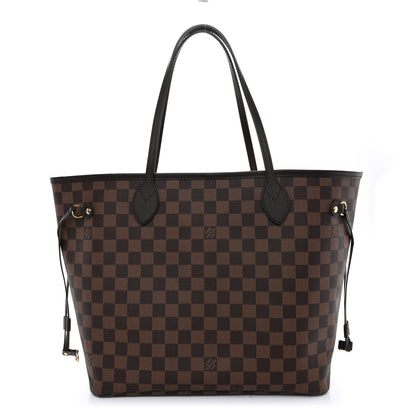 Louis Vuitton Damier Ebene Neo Neverfull MM Rose Ballerine 1 of 10