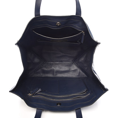 Valentino Garavani Nappa Canvas Camo Medium Rockstud Soft Tote Navy Blue 5 of 12