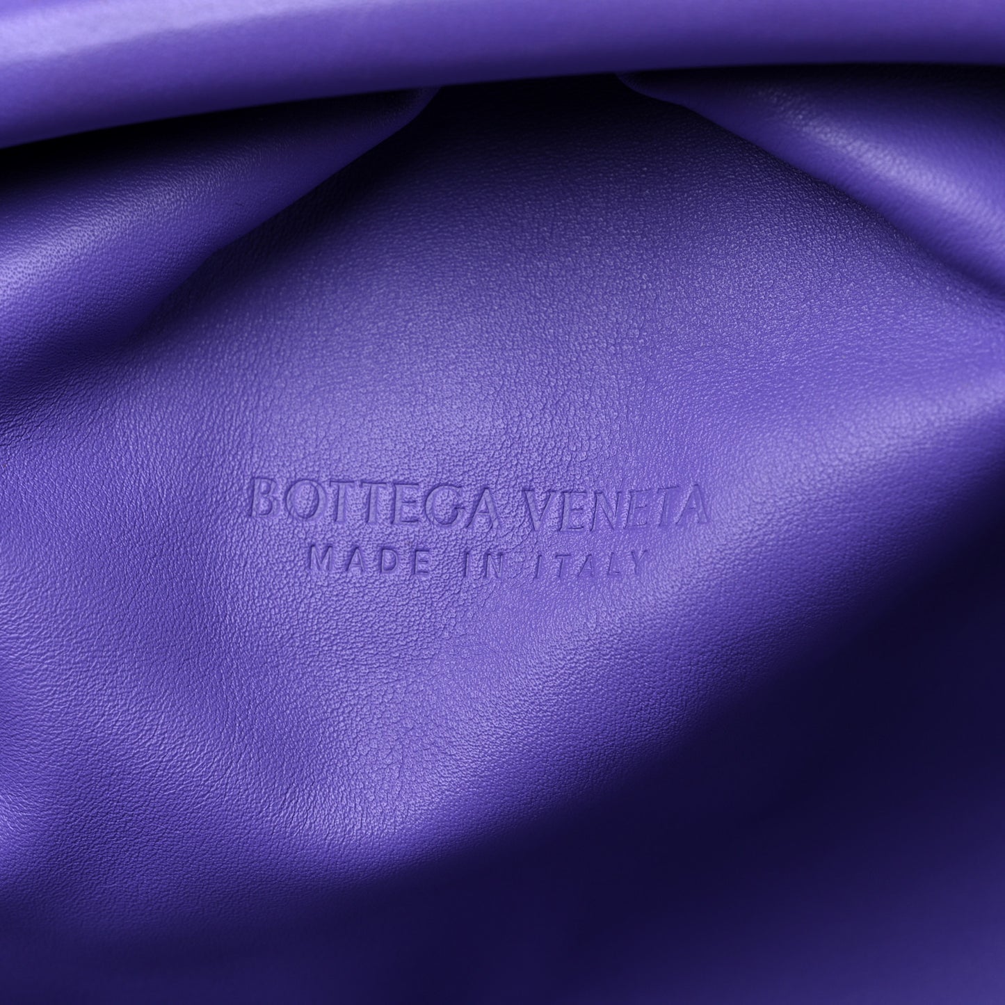 Smooth Butter Calf The Pouch Oversized Clutch Purple