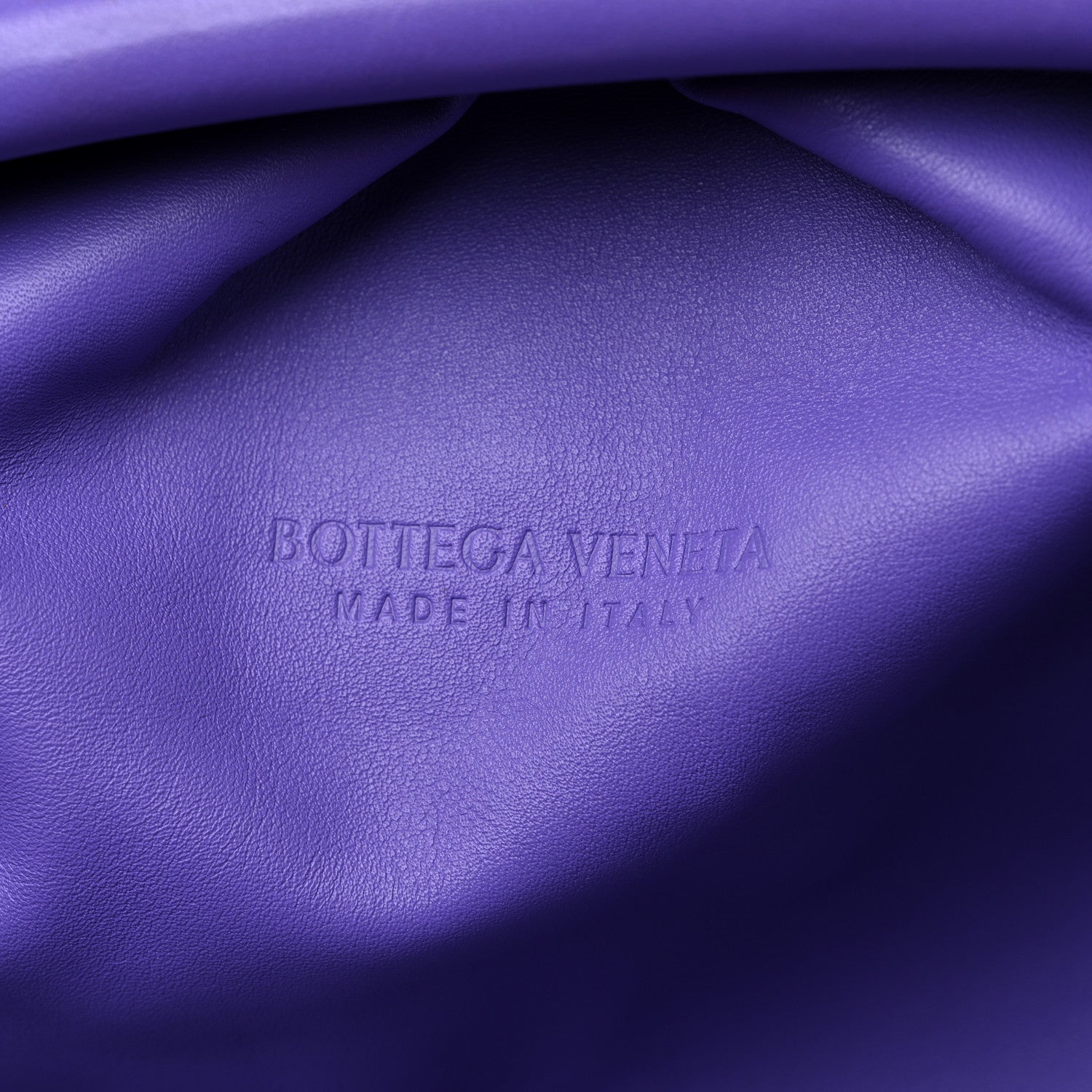 Bottega Veneta Smooth Butter Calf The Pouch Oversized Clutch Purple 6 of 9