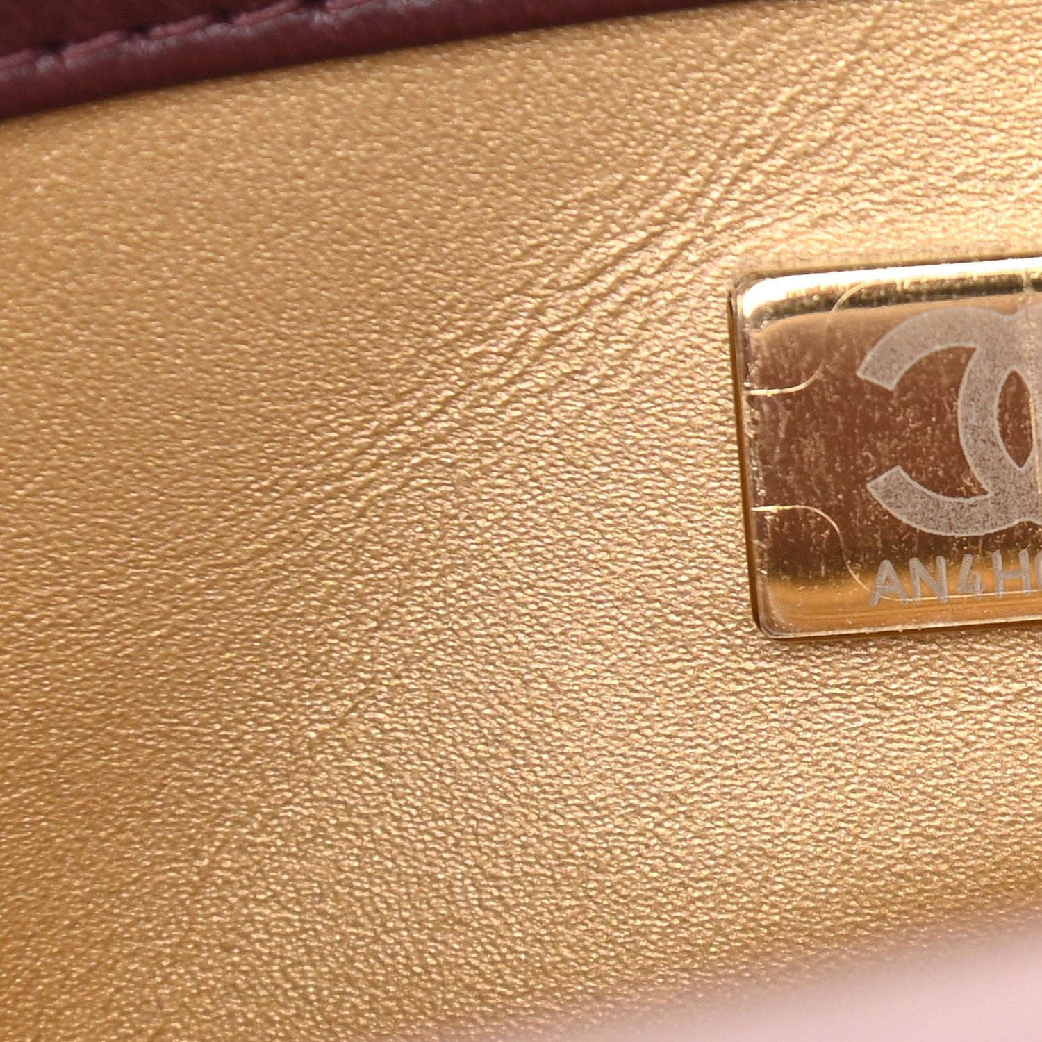 Chanel Lambskin Quilted Mini Rectangular Pearl Crush Flap Burgundy 7 of 9