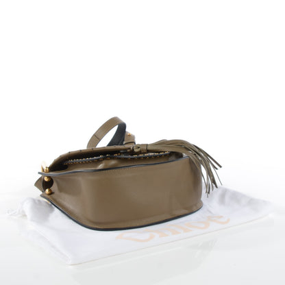 Chloe Calfskin Small Hudson Shoulder Bag Merino Grey 4 of 8
