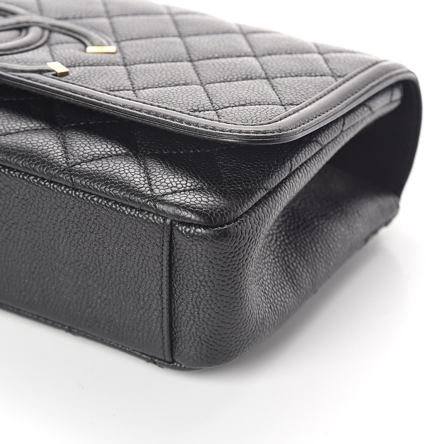 Chanel Caviar Quilted Medium CC Filigree Flap Black 9 of 10