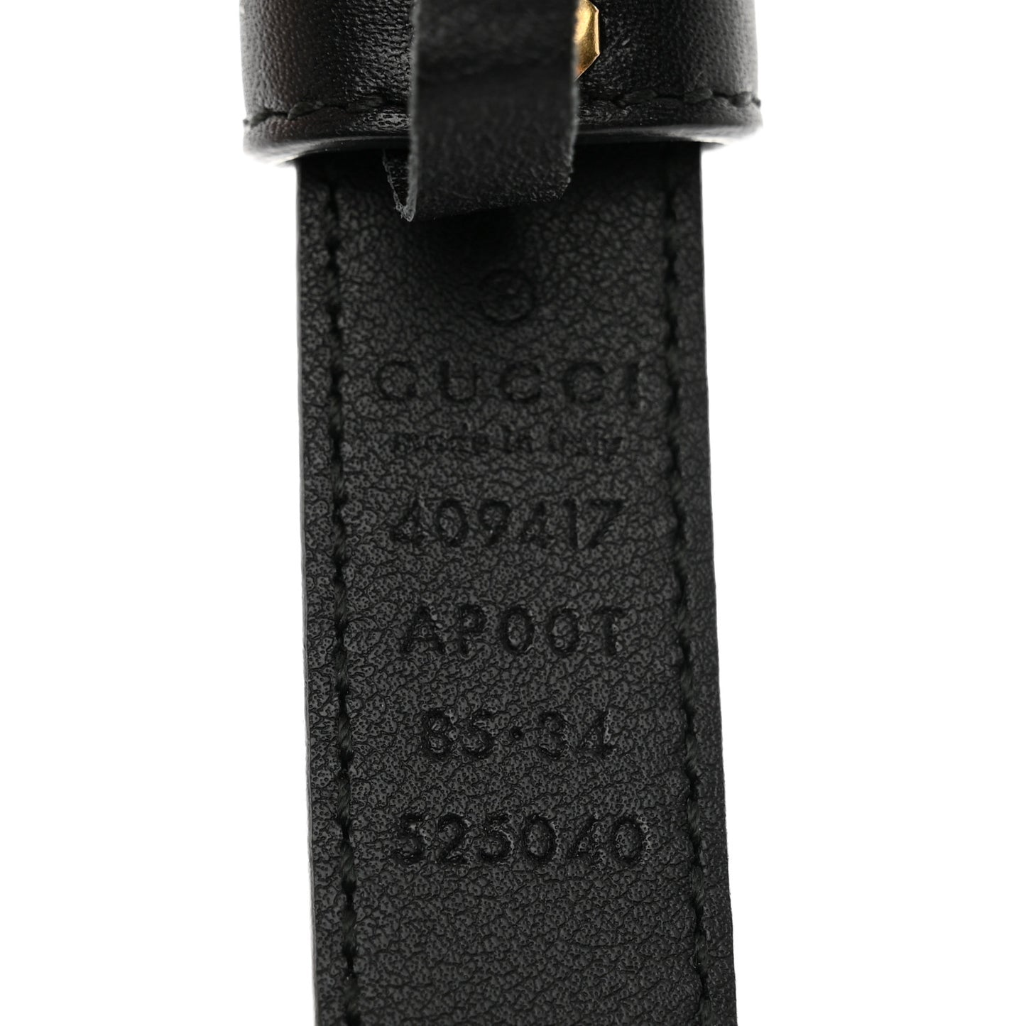 Calfskin Double G 20mm Belt 85 34 Black