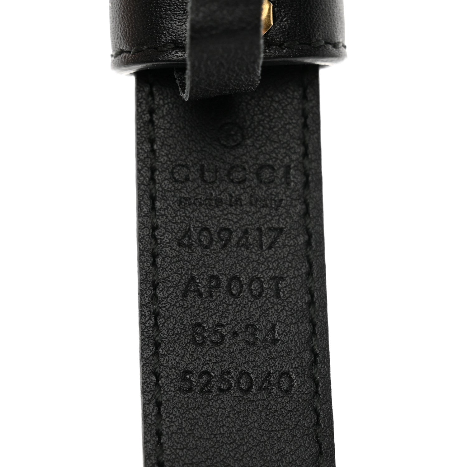 Gucci Calfskin Double G 20mm Belt 85 34 Black 5 of 8