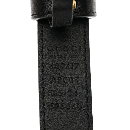 Gucci Calfskin Double G 20mm Belt 85 34 Black 5 of 8