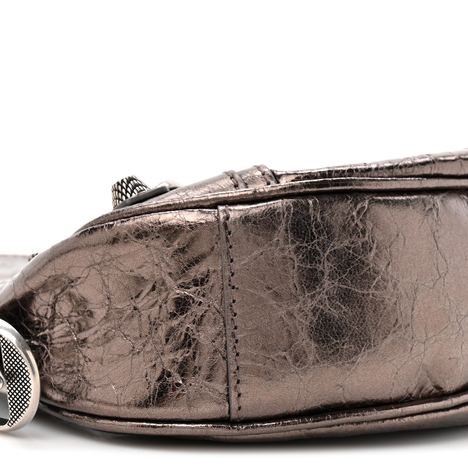 Balenciaga Metallic Agneau Arena Le Cagole Shoulder Bag XS Dark Bronze 11 of 11