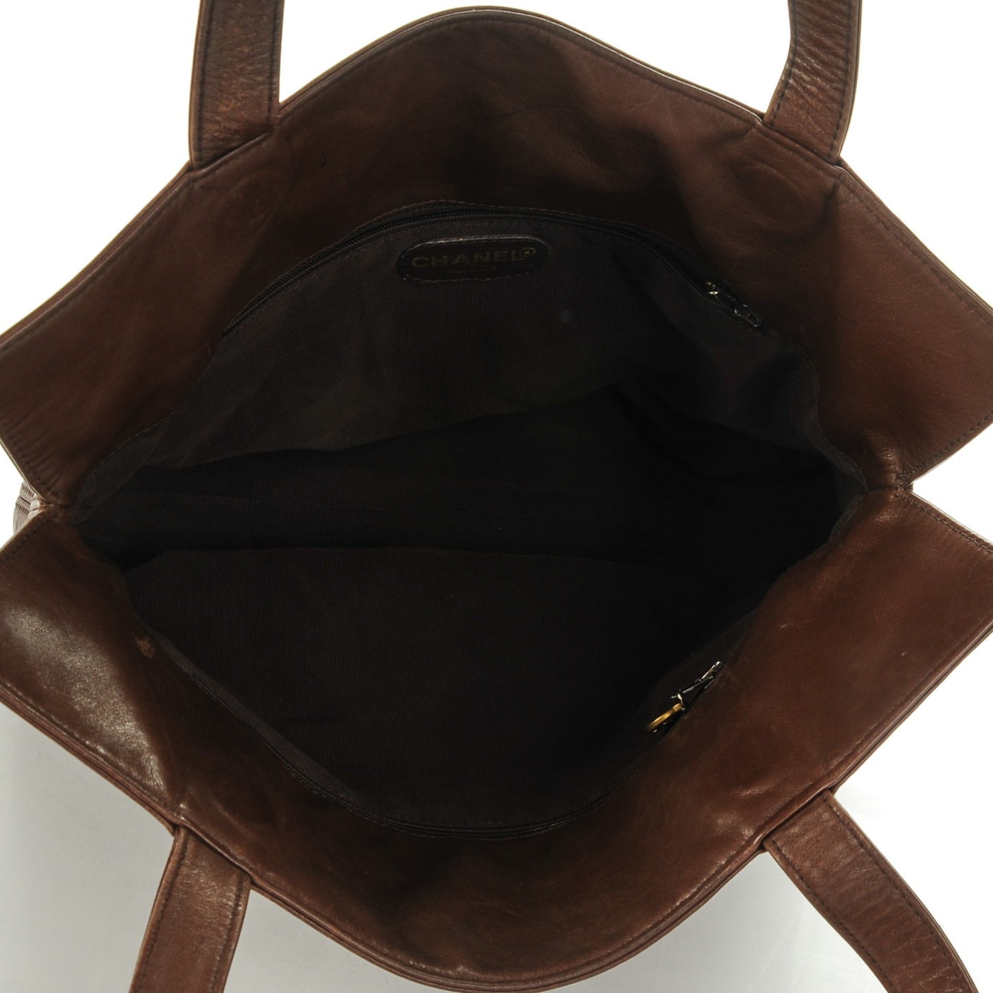 Calfskin CC Tote Brown