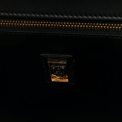 Gucci Honey Calfskin Lizard Equestrian Bag Black 6 of 9