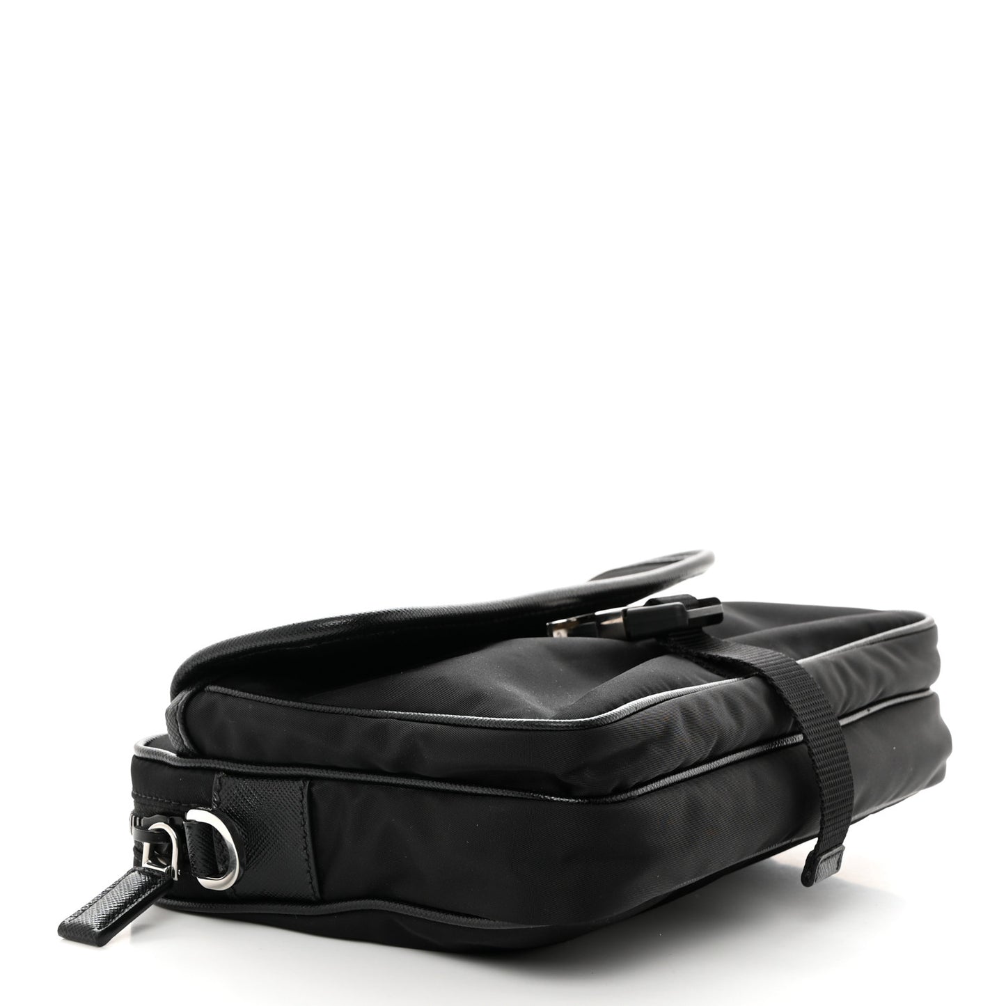 Re-Nylon Saffiano Shoulder Bag Black
