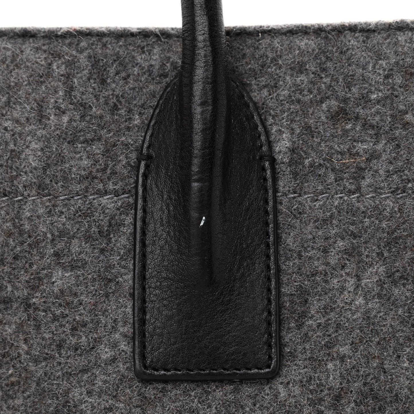 Wool Calfskin Rive Gauche Tote Grey