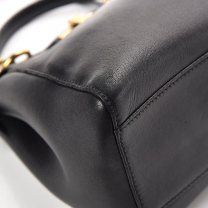Fendi Nappa Mini Peekaboo Iconic Satchel Black 11 of 13