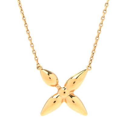 Louis Vuitton Metal Louisette Necklace Gold 4 of 6
