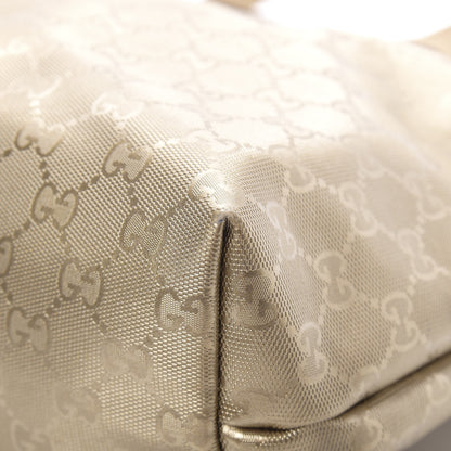 Gucci Imprime Monogram Medium Zippered Shopping Tote Champagne 10 of 14