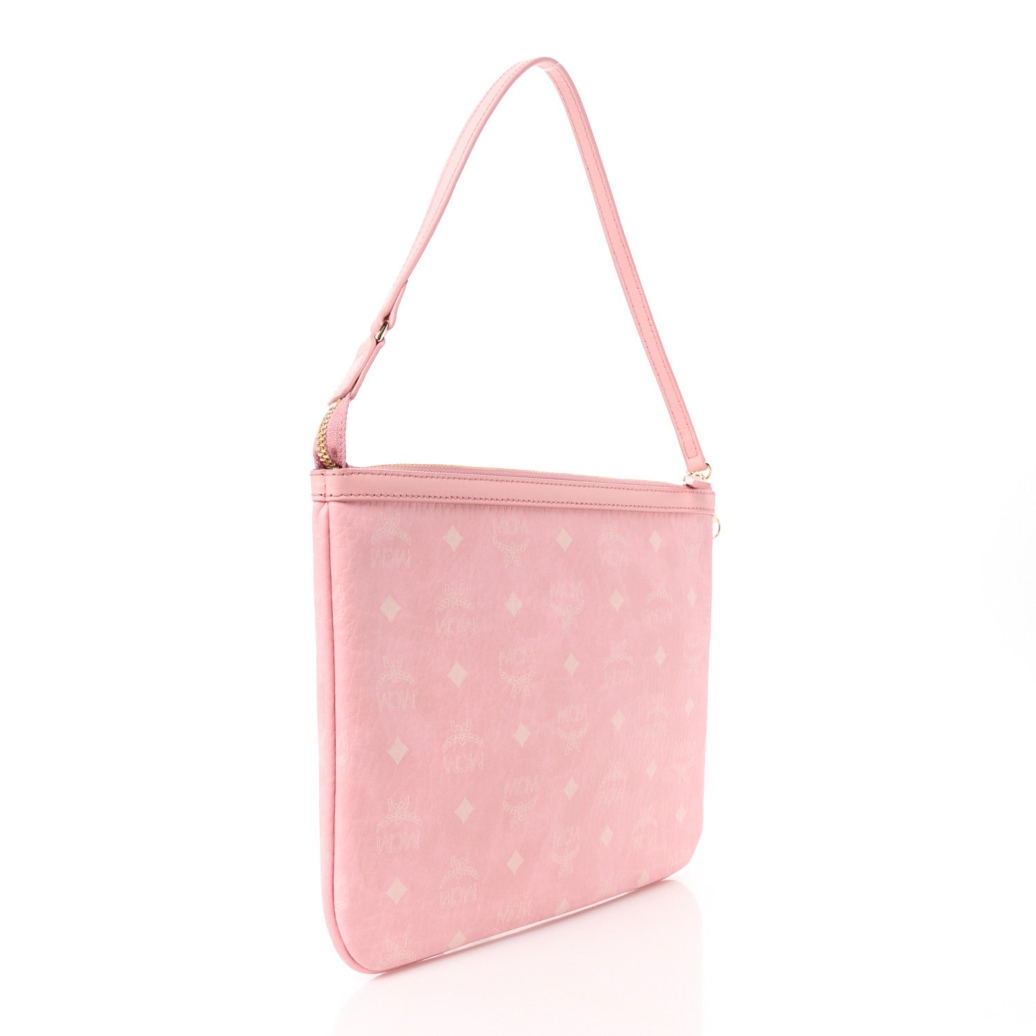 MCM Viseto Stark Wristlet Pouch Pink 3 of 9