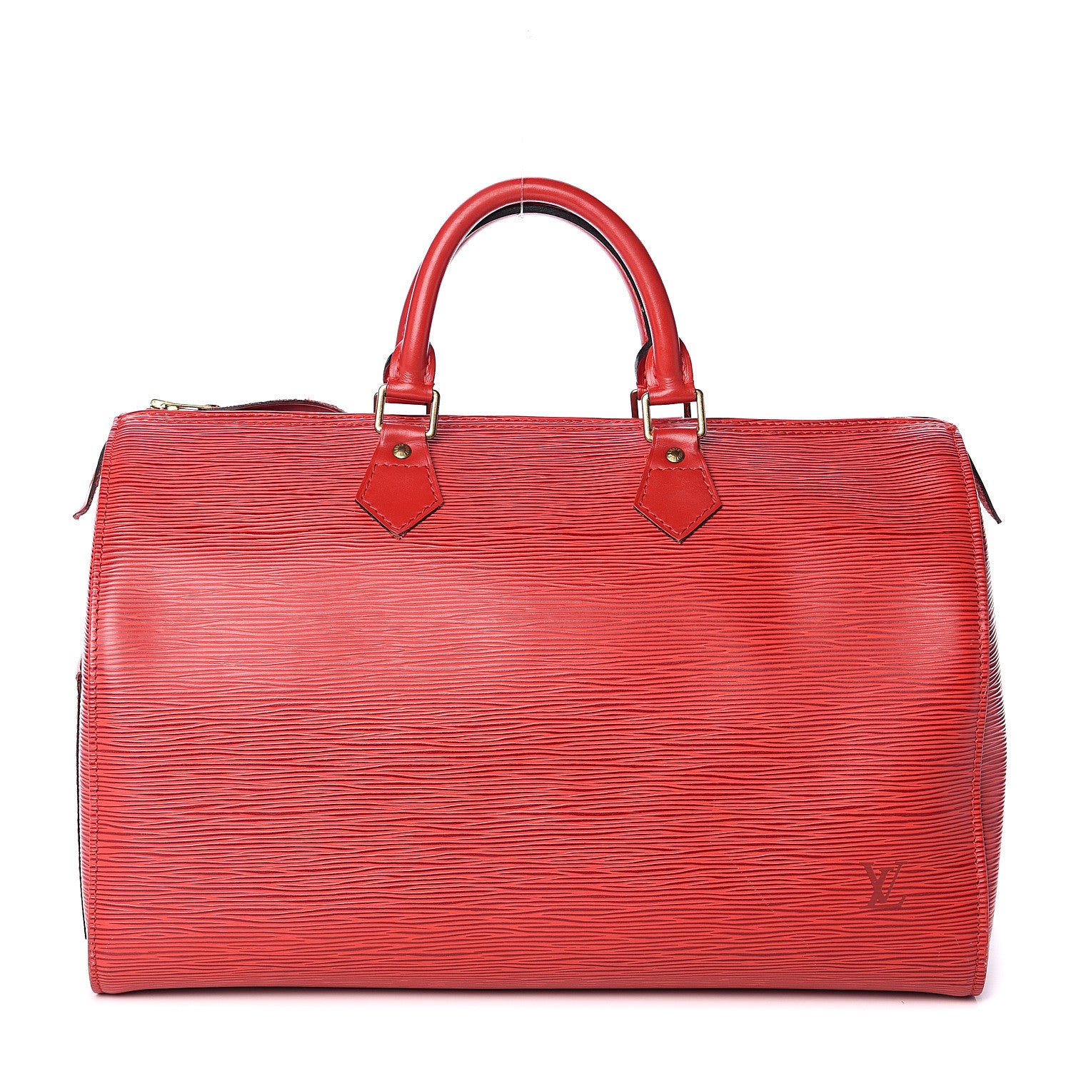 Louis Vuitton Epi Speedy 35 Castillan Red 1 of 9