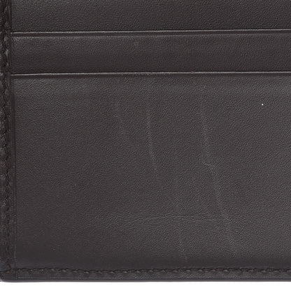 Gucci GG Supreme Monogram Selleria Calfskin Web New Web Bi-Fold Wallet Beige Ebony Cocoa 7 of 9