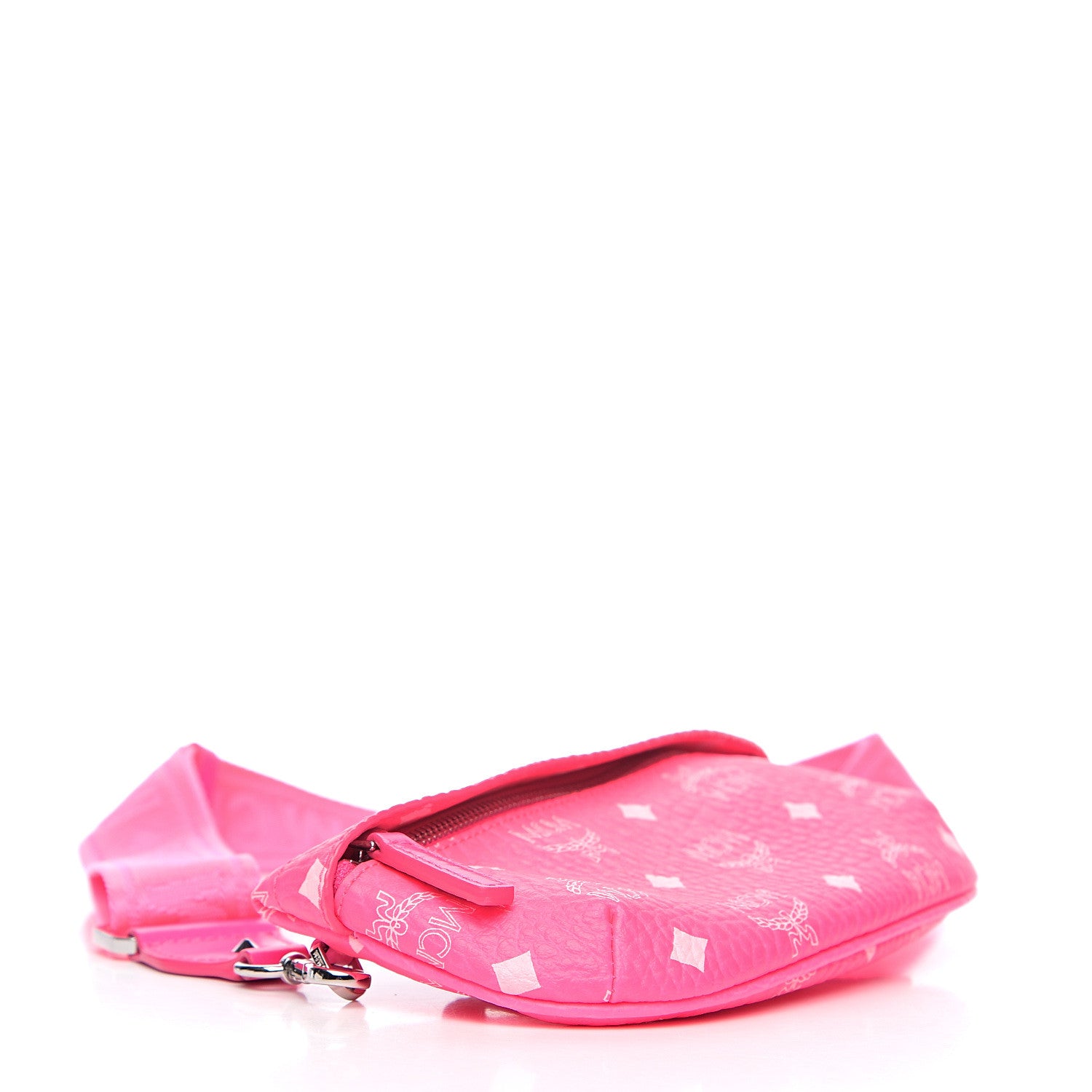 MCM Visetos Mini Crossbody Neon Pink 3 of 8